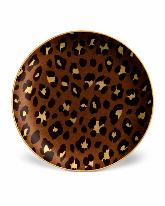 Leopard Dessert Plates, Set of 4